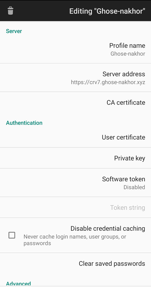 آموزش OpenConnect اندروید3